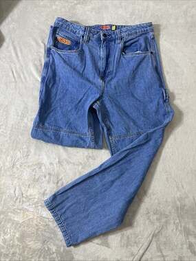 Empyre Carpenter Jeans Men’s 32x30 Light Wash Utility Workwear Denim